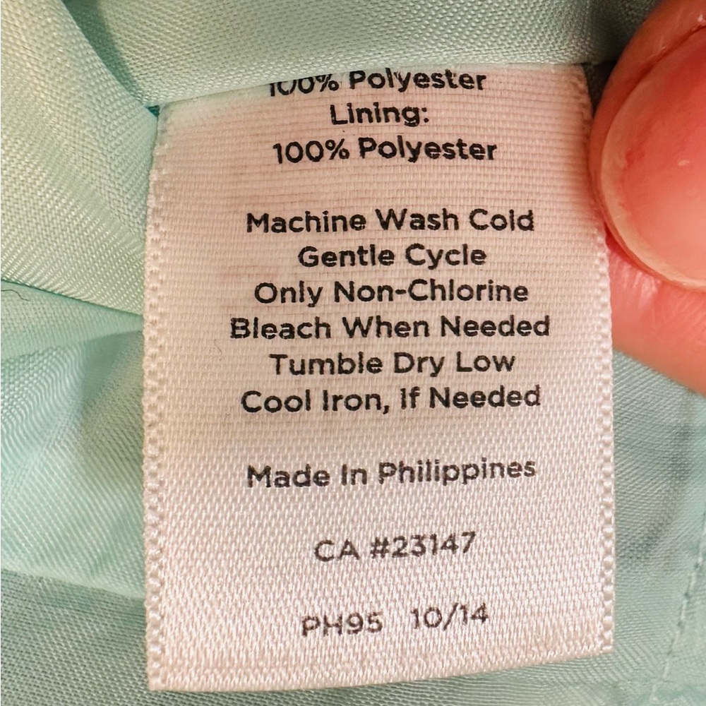 Talbots Floral Dress 6 Lite Blue Short Sleeve Wedding Guest Summer Garden party - Picture 11 of 14